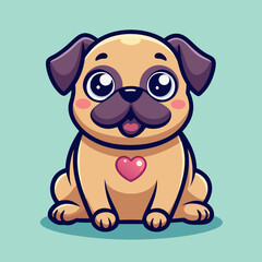 Dog vector illustration, animal isolated on white, dog silhouette, dog vector art