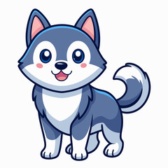 Dog vector illustration, animal isolated on white, dog silhouette, dog vector art