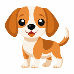 Dog vector illustration, animal isolated on white, dog silhouette, dog vector art