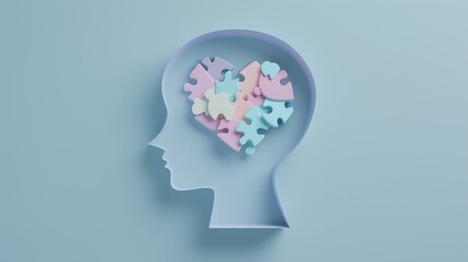 The Brain Puzzle Concept