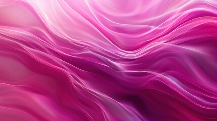 Obraz premium Flowing waves of magenta hues blending seamlessly, creating a smooth, dynamic, and visually striking abstract background.