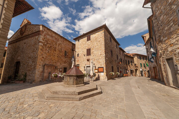 Italia, Toscana, il paese di San donato in Poggio.