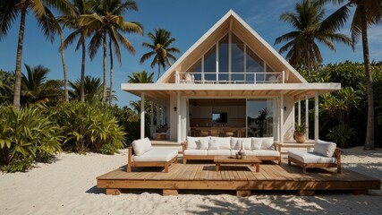 Scandinavian A-Frame Beach House