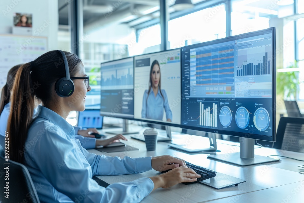Poster customer service benchmark review and analytics in modern call center environment for performance im