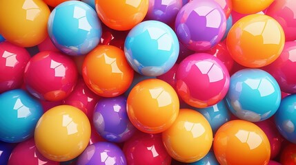 A vibrant background filled with multicolored balloons, perfect for celebrations, parties, and festive occasions.