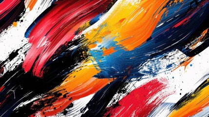 A dynamic background featuring bold brush strokes in various colors, adding an artistic and expressive touch to designs.