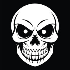 Halloween Ghost Silhouette Vector illustration