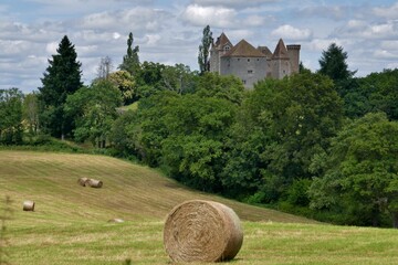 Paysage dans le Charolais.