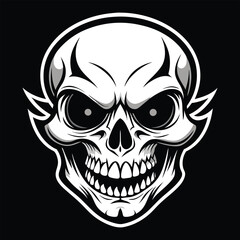 Halloween Ghost Silhouette Vector illustration