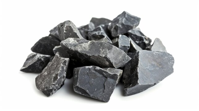 Calcium carbide on a white background