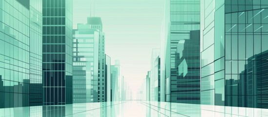 Abstract Vector Illustration, Futuristic green Urban city Landscape with Advanced Smart City Technology, de- urbanization concept, Graphic Resources, Wallpapers, Brochure, banner design, Advertising, 