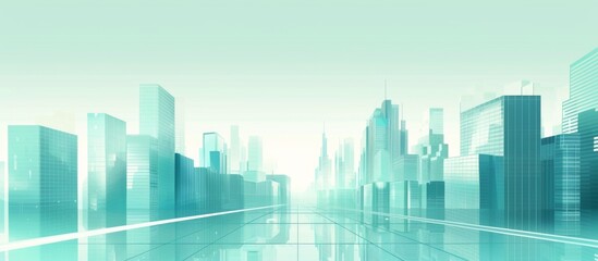 Abstract Vector Illustration, Futuristic green Urban city Landscape with Advanced Smart City Technology, de- urbanization concept, Graphic Resources, Wallpapers, Brochure, banner design, Advertising, 