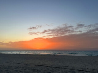 Beach at sunset, Varadero, Cuba