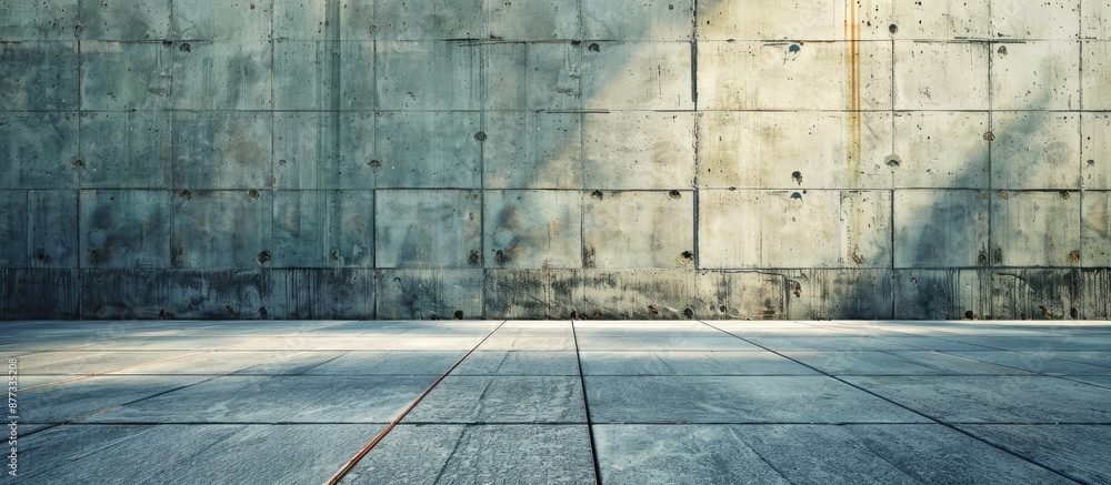 Poster background featuring a concrete texture with an area available for additional images is called a cop