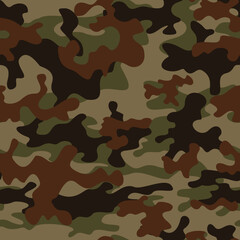 military camouflage texture, forest seamless background, classic green brown pattern