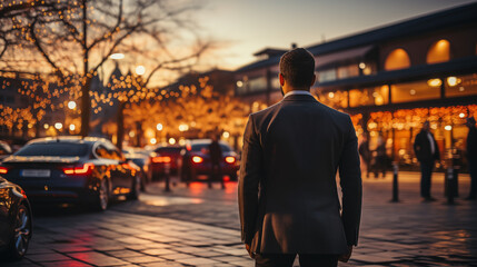 Young Adult Person Looking Forward to a Brighter Future.