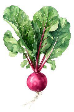 recommend clip art: Vibrant Watercolor Red Radish Clipart for Garden-Fresh Designs
