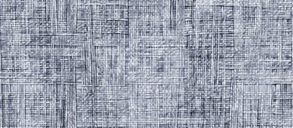Poster a seamless woven cloth pattern in a soft gray texture creates a blank casual backdrop design suitabl