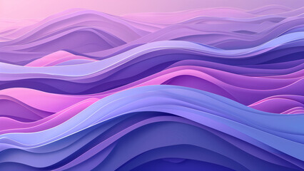 Obraz premium Lavender Luxe: A Smooth Purple Wave Background