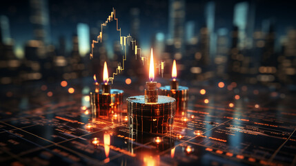 Forex Trading Graph and Stock Market Investment Chart
