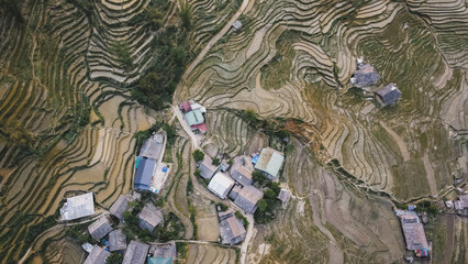 The landscape of Sapa in Northern Vietnam