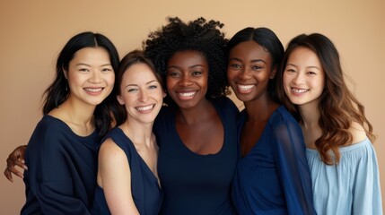 The Group of Happy Women