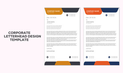 Creative Modern minimal name envelop and letterhead templates designs 