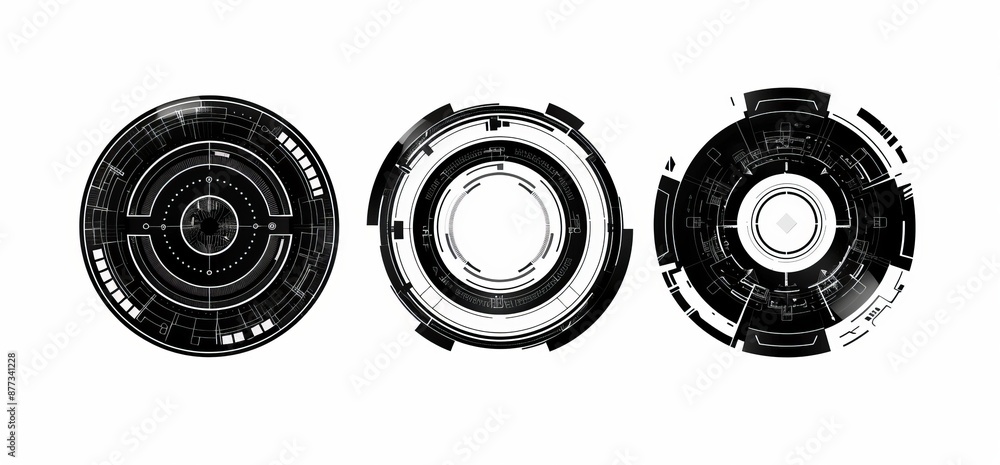 Poster communication concept for circular digital technology using a hud element
