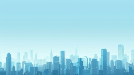 Fototapeta premium Abstract Vector Illustration, Futuristic blue Urban city Landscape with Advanced Smart City Technology, Graphic Resources, Wallpapers, Brochure, Websites, banner design, Advertising, web, background