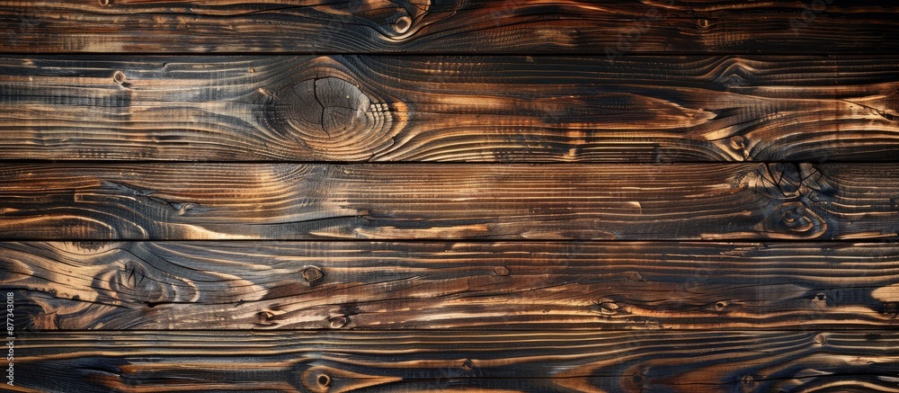 Poster Texture of wooden plank with copy space image