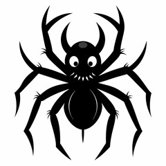 spider isolated on white background