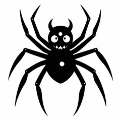 Halloween spider vector,spider isolated on white background