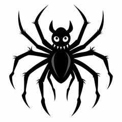 Halloween spider vector,spider isolated on white background