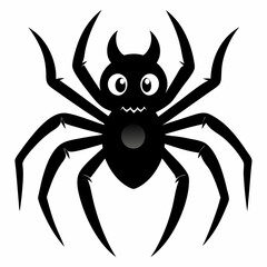 Halloween spider vector,spider isolated on white background