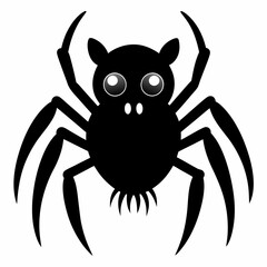 Halloween spider vector,spider isolated on white background