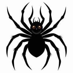 Halloween spider vector,spider isolated on white background