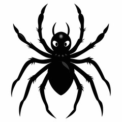 Halloween spider vector,spider isolated on white background
