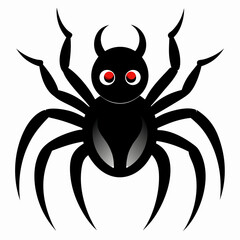 Halloween spider vector,spider isolated on white background