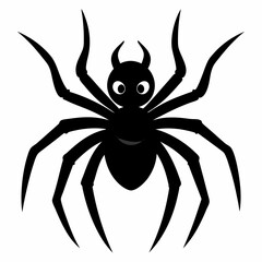 Halloween spider vector,spider isolated on white background