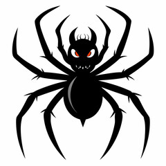 Halloween spider vector,spider isolated on white background