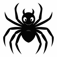 Halloween spider vector,spider isolated on white background