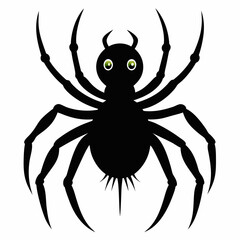 Halloween spider vector,spider isolated on white background