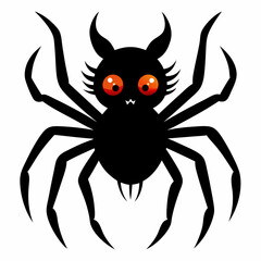 Halloween spider vector,spider isolated on white background