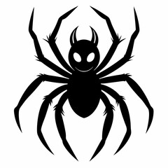 Halloween spider vector,spider isolated on white background