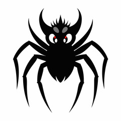 Halloween spider vector,spider isolated on white background