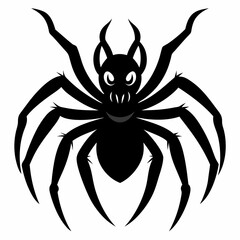 Halloween spider vector,spider isolated on white background