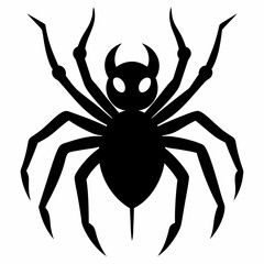 Halloween spider vector,spider isolated on white background