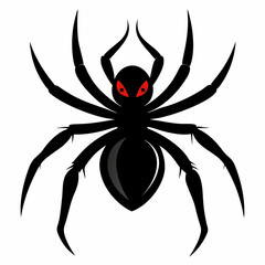 Halloween spider vector,spider isolated on white background