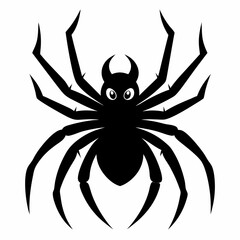 Halloween spider vector,spider isolated on white background