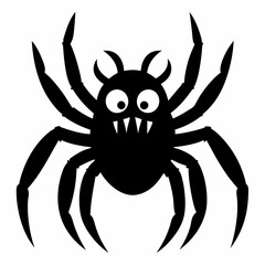 Halloween spider vector,spider isolated on white background